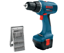 Дрель-шуруповерт Bosch GSR 12-2 V + набор бит