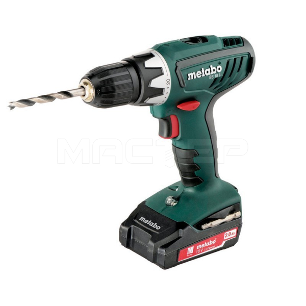 Metabo BS 18 (2.0 Ач) + биты в подарок
