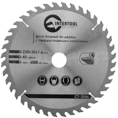 Диск пильный Intertool CT-3044, фото 1, цена