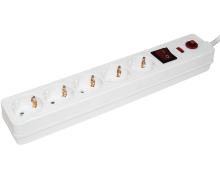 Сетевой фильтр IEK СФ-05К-выкл.5м 3х1мм2