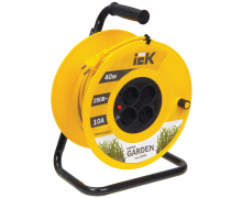 Удлинитель на катушке ІЕК 40м с т/з  2х1,0 мм "Garden" (WKP23-10-04-40)