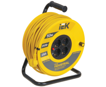 Удлинитель на катушке ІЕК 50м с т/з 3х1,5 мм "Industrial" (WKP15-16-04-50)