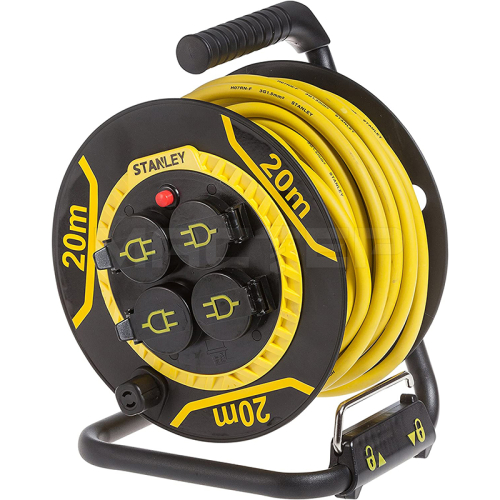 Удлинитель на катушке Stanley 20 м, 3x1.5мм, IP44 (SXECCL27ARE), фото 1, цена