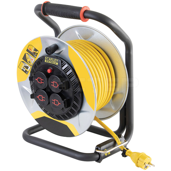Stanley Fatmax 25 м, 3x1.5мм, IP44 (алюминиевая катушка)