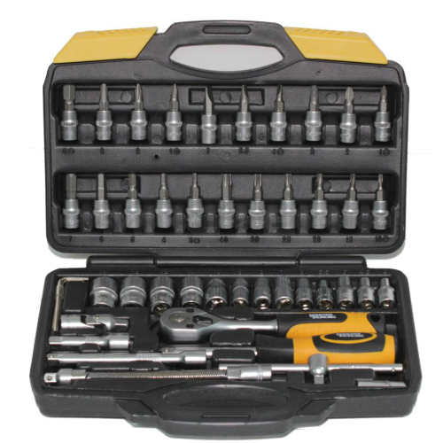 Набор ключей и насадок торцевых Mastertool CV 1/4" 47 элементов, фото 1, цена Набор ключей и насадок торцевых Mastertool CV 1/4" 47 элементов, фото 1, цена
