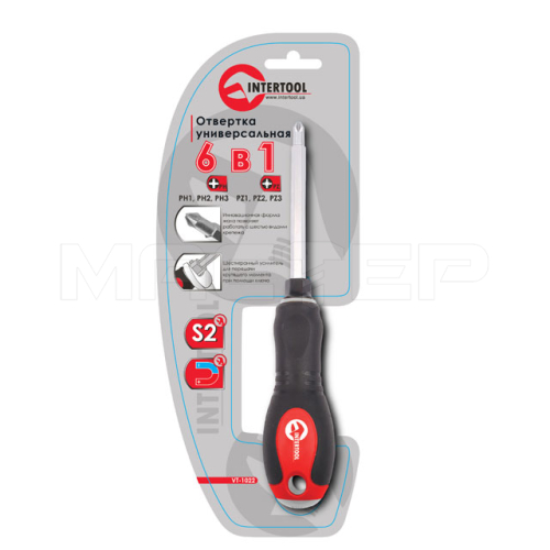 Отвертка крестовая Intertool VT-1022, фото 1, цена Отвертка крестовая Intertool VT-1022, фото 1, цена