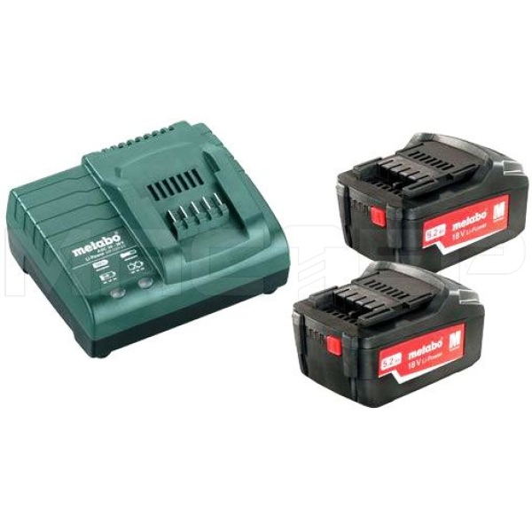Metabo 5.2 Ач, 18 В 2 акб