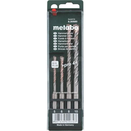 Бур по бетону Metabo SDS-Plus Pro 4, 4 предмета, фото 1, цена Бур по бетону Metabo SDS-Plus Pro 4, 4 предмета, фото 1, цена